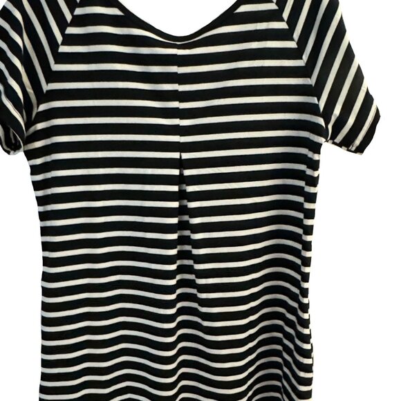 Alaster Queen Short Sleeved Black and White Striped Dress Size S NWT - Picture 8 of 8